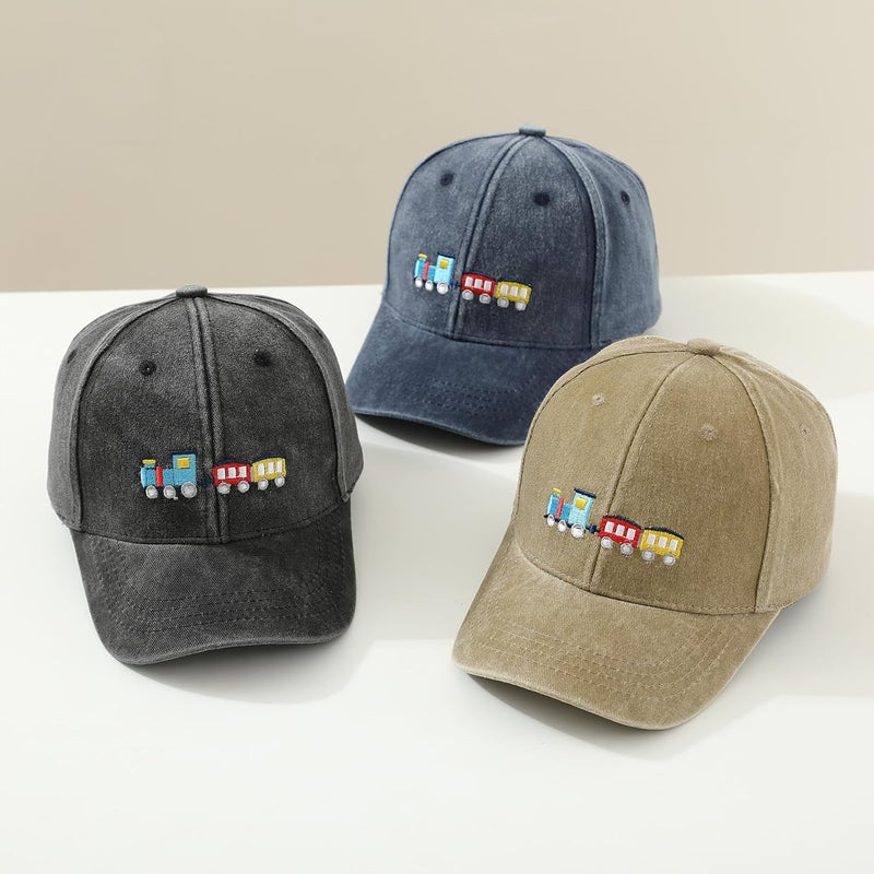 EDCYF Kids Boys Girls Embroidered Baseball Caps Baby Sun hat Toddler Dinosaur Trucker Hats Summer Hats（3-8years - Image 4